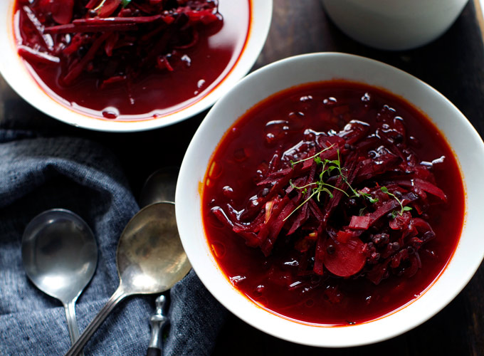 Beet & Black Lentil Borscht + A Book - My New Roots