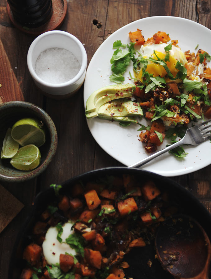 Sweet Potato Skillet Hash // My New Roots