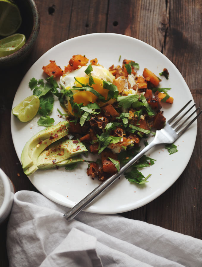Sweet Potato Skillet Hash // My New Roots