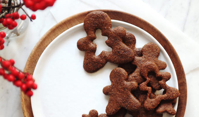 Healthy Holiday Gingerbread Cookies