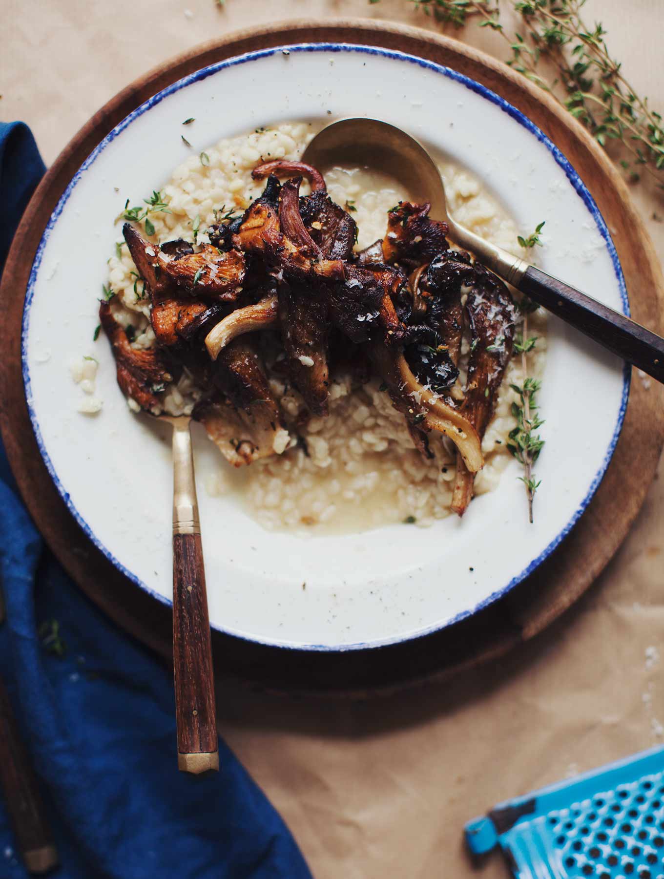 White Lentil Risotto with Mushrooms My New Roots