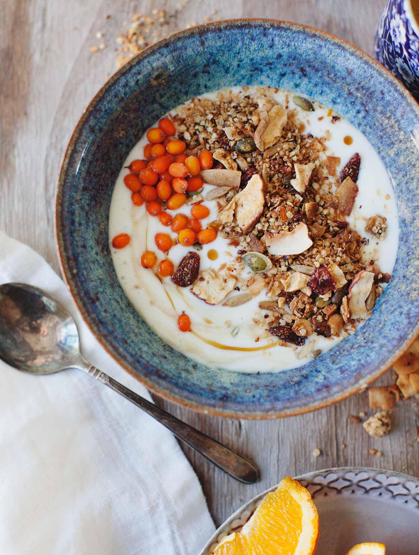 Tahini Orange Coconut Muesli