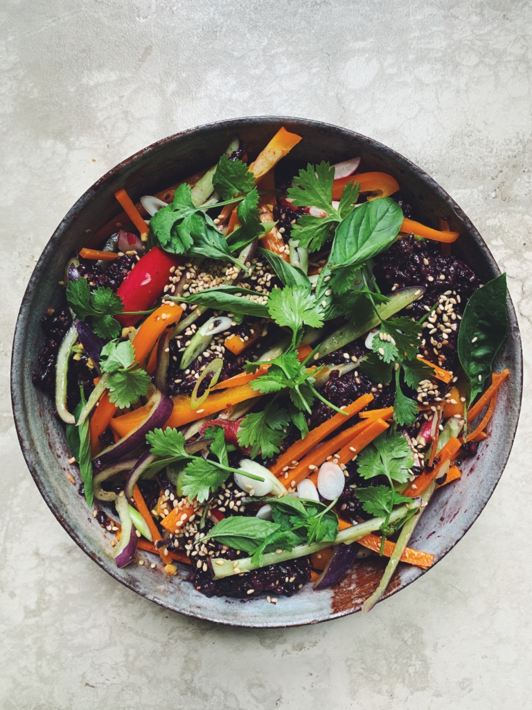 Black Rice Sesame Salad