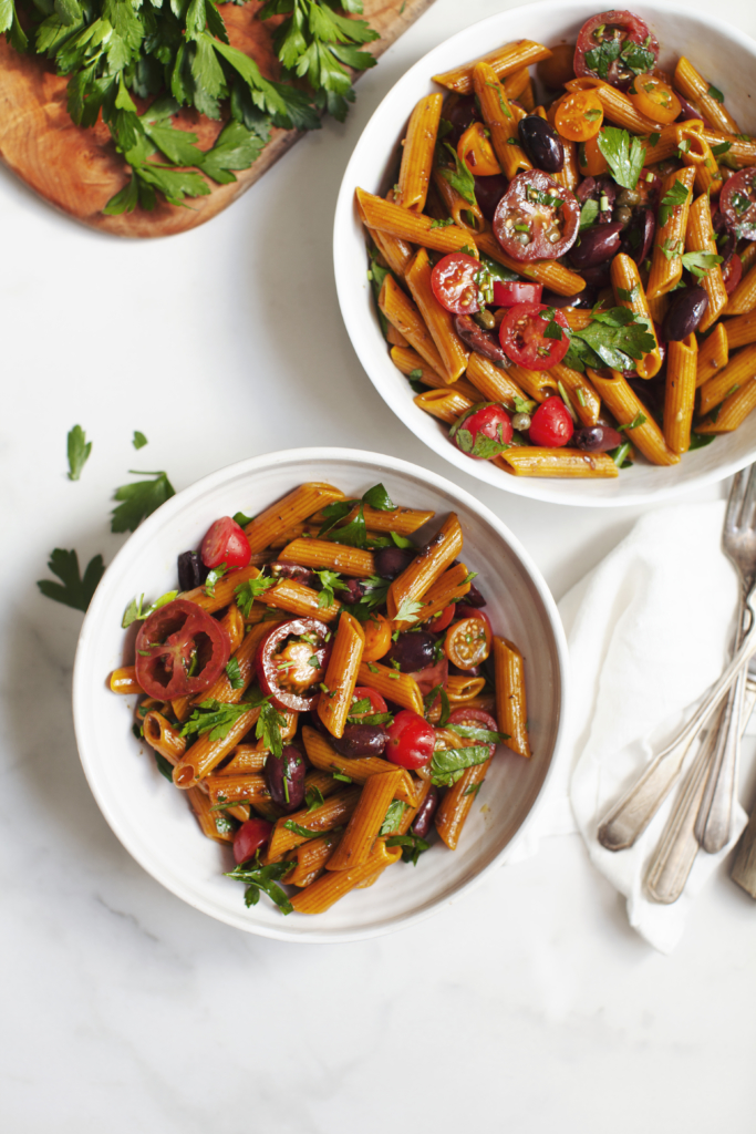 Biodynamic Turmeric Pasta Salad