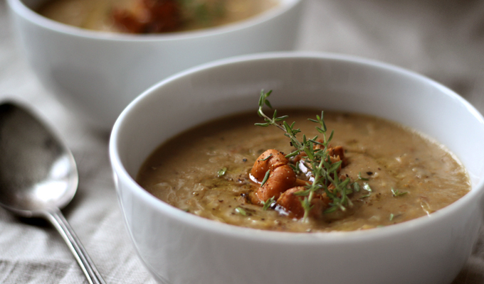 Meatless Mondays with Martha Stewart – Vegan Chanterelle Cream Soup