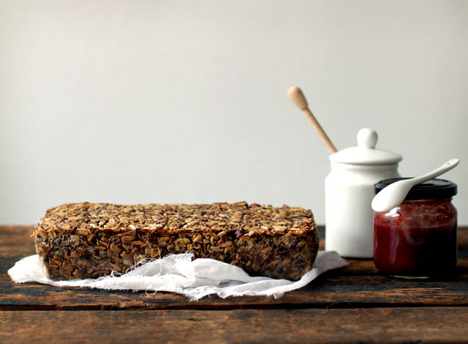 Nordic Ware Toffee Wildflower Loaf Pan with Loaf Keeper