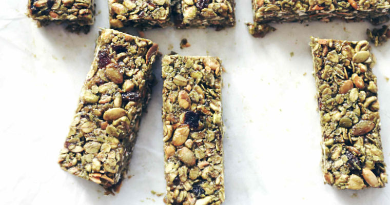 Matcha Green Granola Bars