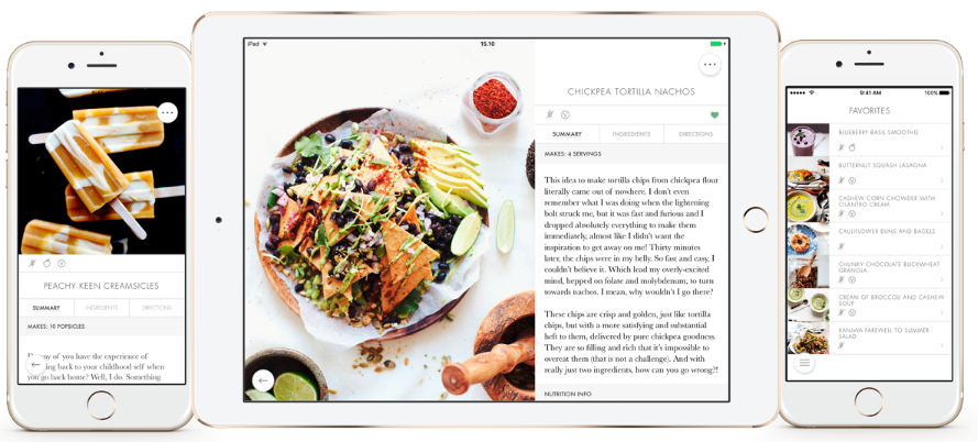 Healthy Vegetarian Recipe app by My New Roots