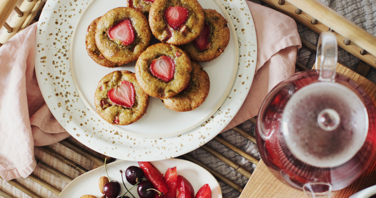 Strawberry Rhubarb Hemp Breakfast Bites